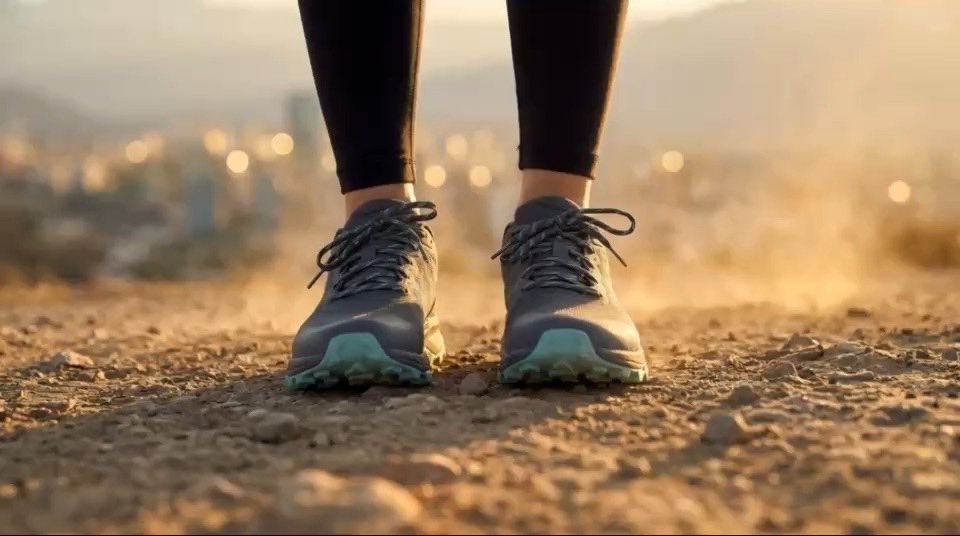 Carla sale a correr por un cerro sobre Santiago con sus zapatillas nuevas.